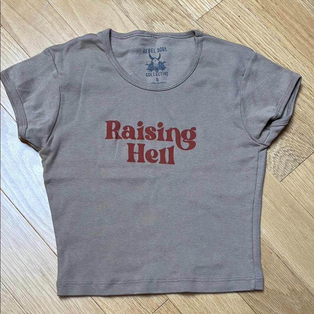 Tan Graphic Tee | made in USA